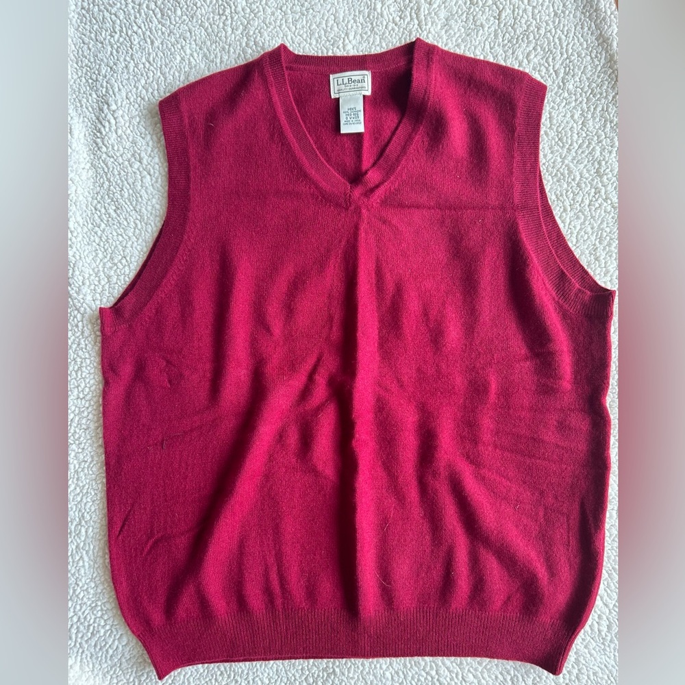Men’s LL Bean sweater vest size M